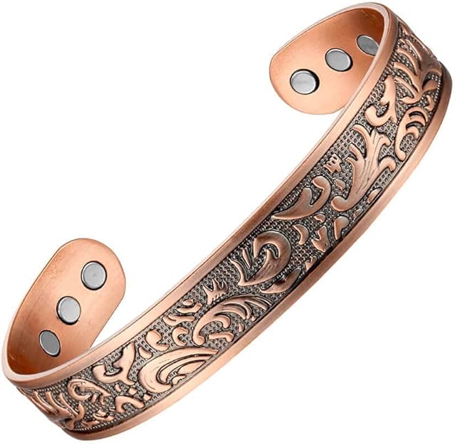 Magnetic Bracelet - Solid Copper Arthritis Pain Therapy Energy Cuff