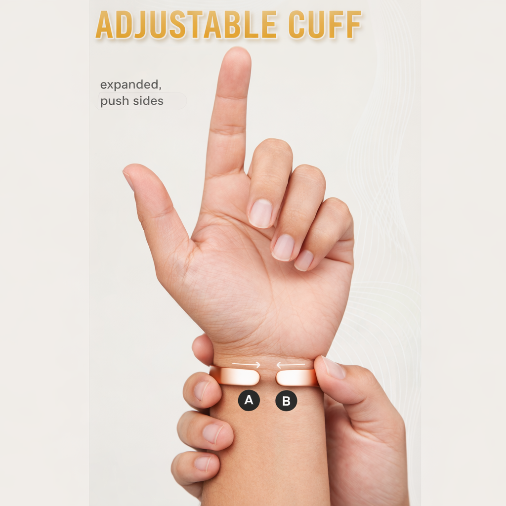 Copper Magnetic Dome Bracelet Arthritis Therapy Energy Cuff Men & Women 8 Magnet