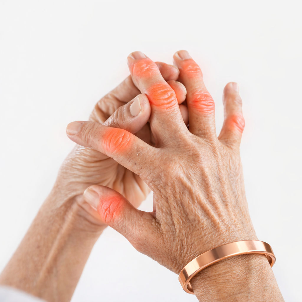 Copper Magnetic Dome Bracelet Arthritis Therapy Energy Cuff Men & Women 8 Magnet