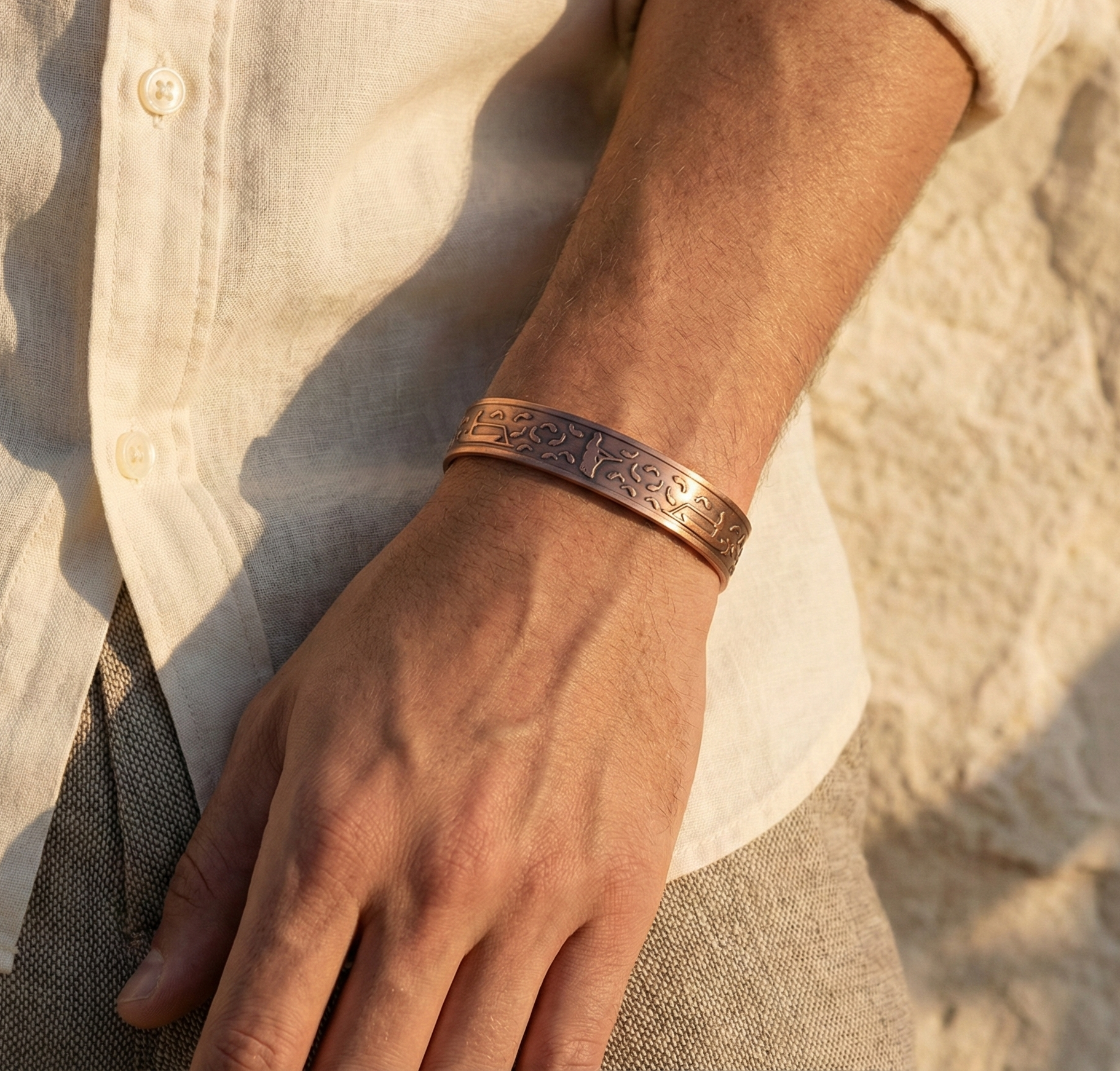 Pure Copper Magnetic Bracelet - Solid Copper  Energy Cuff